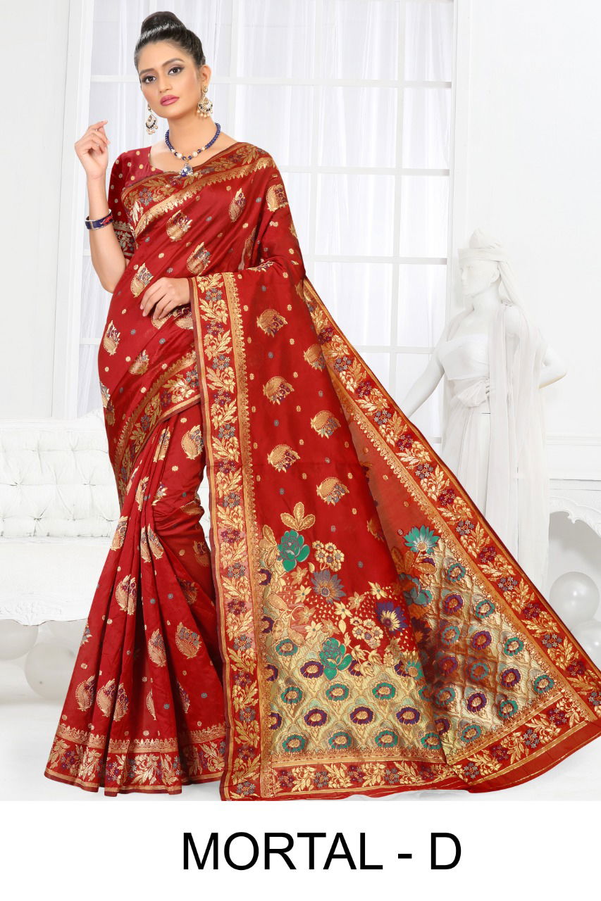 Ronisha Mortal Latest Fancy Designer Silk Fancy Casual Festive Wear Saree Collection